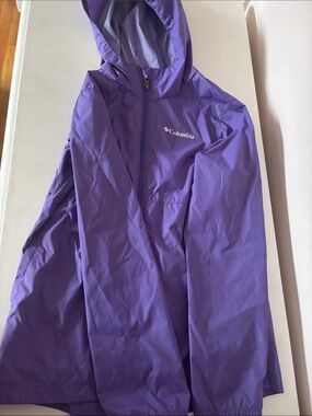 Columbia Kids' Hooded Rain Jacket - Purple